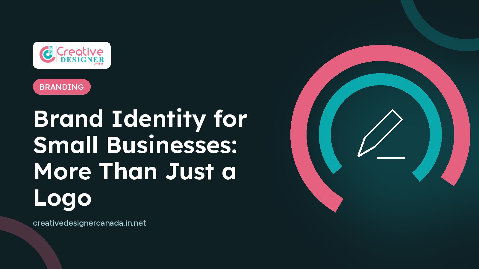 Cover graphic: brand identity for small businesses, more than just a logo
